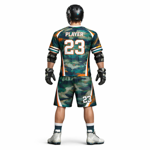 ชุดยูนิฟอร์มลาครอสแบบสั่งทำขายส่ง เสื้อเจอร์ซีย์แบบซับลิเมชั่น ระบายเหงื่อ ป้องกันรังสียูวี พร้อมสกรีนชื่อทีม รับผลิตแบบ OEM ODM จากผู้ผลิตชุดกีฬา - Product Image 6