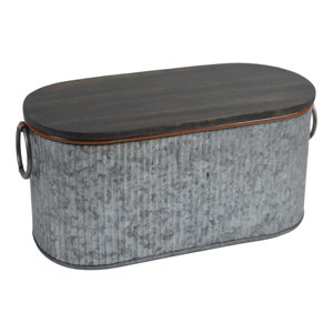 Antique Design Food Basket With Galvanized Finishing Design Food Container Best for Home Decors Design Food Box Bread Container - Product Image 2