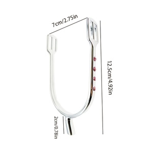 Juego de Espuelas Ecuestres Hechas a Mano con Correas para Espuelas - Espuelas Británicas Aptas para Montar a Caballo - Product Image 3