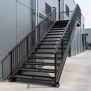 Escalera de Caracol de Hierro con Barandilla de Hierro Forjado, Diseño Industrial, para Uso en Interiores, Hogar o Bar, Fijación con Pernos, Duradera - Product Image 6