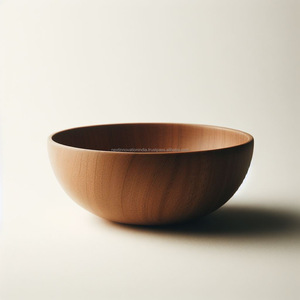 Nature's Bounty Rústico Acacia Madera Ensalada Lavabo Centro de mesa decorativo desechable para el hogar Abrazar el encanto - Product Image 1