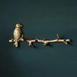 Crochets muraux en laiton pour salle de bain, accessoires de rangement pour vêtements, design en laiton et organisateurs muraux décoratifs pour courrier et clés - Product Image 2