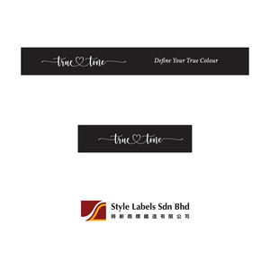 Étiquettes rectangulaires personnalisées de qualité supérieure, imprimées en sérigraphie, découpées au laser, en polyester satiné, lavables, style élégant, à coudre. - Product Image 3