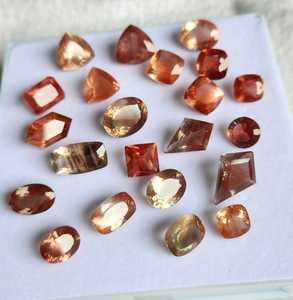 Aligemstones - Piedras Preciosas Naturales de Forma Mixta, Certificadas por IGI, de 6x8 a 10x12 mm, Piedra del Sol de Oregón, Color Rojo y Verde Schiller, para Joyería, 100% Naturales - Product Image 5