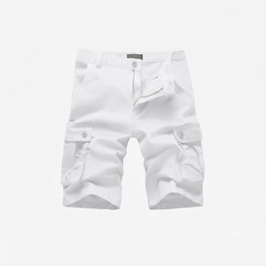 Pantalones Cortos Cargo Personalizados para Hombre al por Mayor, Cintura Elástica, Secado Rápido, Transpirables, Ecológicos, de Tela de Estambre Informal, OEM ODM - Product Image 2