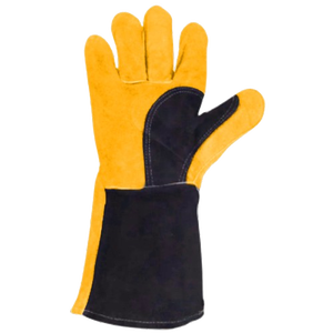Heavy-Duty Cowhide Split Leather Safety Gloves <b>Fire</b> Resistant Heat & Abrasion Resistant Spark Protected for Industrial Use - Product Image 3