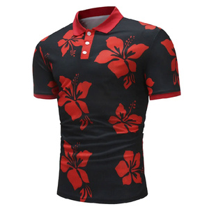Camisa Hawaiana Negra de Manga Corta para Hombre, Estampado Floral, Cuello con Botones, Ropa para Vacaciones de Verano - Product Image 6