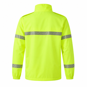 High Visibility Safety <b>Jacket</b> Reflective Workwear <b>Jacket</b> Full Zip Windbreaker Lightweight <b>Hi</b> <b>Vis</b> Outdoor Construction <b>Jacket</b> - Product Image 4