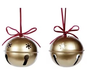 Ornement de Noël en métal moderne en forme de cloche suspendue, taille et couleur personnalisables, vente en gros d'usine pour la décoration intérieure - Product Image 5