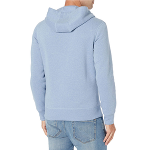 Sweat-shirt à capuche zippé bleu clair pour homme, coupe décontractée, manches longues, poche kangourou - Product Image 3