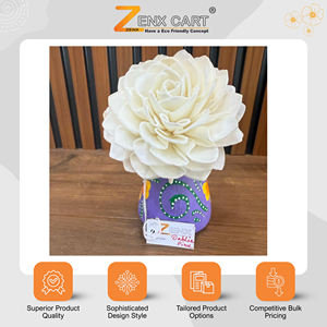 Highest Standard Quality Handmade Eco-Friendly Artificial Sola Wood Flowers-Dahlia <b>Pink</b> 6/8/10cm Sizes for <b>Christmas</b> Home <b>Decor</b> - Product Image 2