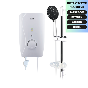 Calentador eléctrico de agua sin tanque blanco de alta calidad 3.5KW S8E LED ducha de lluvia instantánea comodidad para el hogar Hotel plástico duradero - Product Image 1