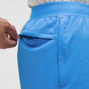 Shorts de sport décontractés pour hommes grandes tailles, à compression, respirants, à logo frontal uni, double couche, taille mi-haute, pour la course et l'entraînement en salle de sport - Product Image 6