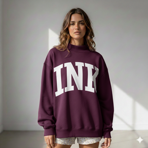 Sudadera Oversize Personalizada para Mujer con Cuello Alto, Moda 2026, Alta Demanda, Marca Privada, Ajuste Relajado, Tejido Grueso Premium - Product Image 1