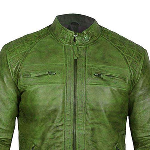 Chaquetas de Cuero Genuino Casuales y a la Moda para Hombre, para Invierno, con Material de Buena Calidad, Servicio Personalizado OEM - Product Image 3
