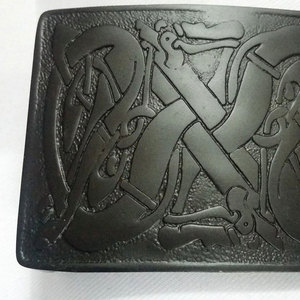 Nueva Hebilla de Cinturón Escocesa con Acabado Negro y Patrón Celta Entrelazado, Venta al por Mayor de Fábrica 2026 - Product Image 5