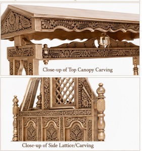 Columpio Decorativo para el Hogar Royal Indian Home Decor, Jhula Maharaja, de Madera de Teca para Interiores, Jhoola Resistente Hecha a Mano, para Montar en el Suelo, para Sala de Estar, Nueva Llegada - Product Image 5