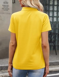 เสื้อโปโลผู้หญิงพิมพ์ลายตามสั่ง แขนสั้น เสื้อยืดโปโลผู้หญิง ผ้าปิเก้คุณภาพสูง เหมาะสำหรับเล่นกีฬา กอล์ฟ และสวมใส่ลำลอง - Product Image 5