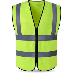 Gilet de sécurité haute visibilité unisexe pour adulte, vert citron, bandes réfléchissantes, classe 1, vêtements de travail, marque SHORT SIGN INDUSTRY, modèle - Product Image 4