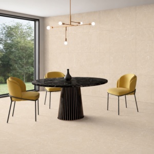 Carreaux de sol en porcelaine mate 600x1200mm, texture solide, antidérapants, adhésifs modernes pour salle à manger - Product Image 1