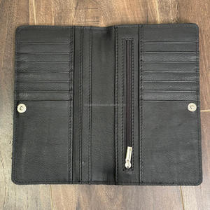 Cartera de hombre de fabricación directa de fábrica, monedero de cuero de vaca con diseño de cuero genuino, carteras largas plegables para Unisex - Product Image 6