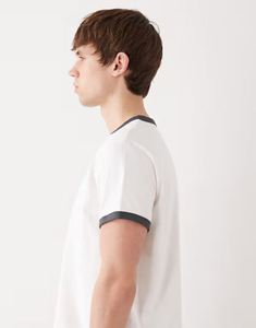 เสื้อยืดโอเวอร์ไซส์ ผ้าฝ้าย 100% 200gsm สไตล์วินเทจ ลุคสตรีทแวร์ แขนปกติ แฟชั่นลำลองสำหรับผู้ชาย ดีไซน์เรียบๆ รับสกรีนลายพัฟพิมพ์ - Product Image 6