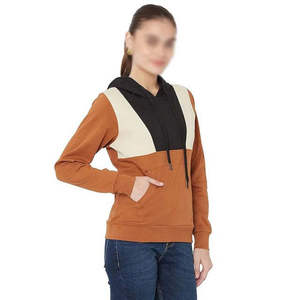 Sudadera con capucha extragrande de algodón con estampado personalizado, sudadera con cuello redondo para mujer - Product Image 4