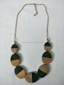 Pulsera de moda hecha a mano con estilo acrílico Lucite resina cuerno madera acento para fiestas o ropa de playa brazaletes de moda - Product Image 5