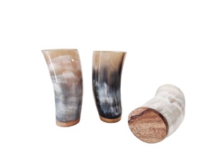 Taza de cuerno de vaca pulida para uso diario, fiestas, presupuesto, cuerno vikingo para beber con estilo Animal suave para uso diario, cuerno de ventas para eventos - Product Image 2