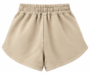 Index Apparel <b>Women's</b> Beige Knitted <b>Skorts</b> With Elastic Waist And Pockets Casual Sportwear - Product Image 2