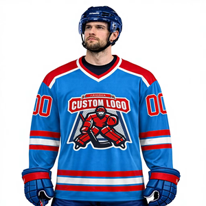 เสื้อฮอกกี้น้ำแข็งแบบใหม่ปี 2026 สำหรับนักกีฬามืออาชีพ ผ้าโพลีเอสเตอร์ ระบายอากาศได้ดี แห้งเร็ว คุณภาพสูง ทรงหลวม น้ำหนัก 220 กรัม สำหรับทั้งชายและหญิง - Product Image 1