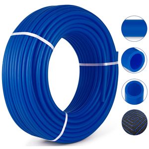 Tubo PEX HDPE Blu da 500 Piedi Senza Barriere per Impianti Idraulici e Riscaldamento a Pavimento Radiante - Product Image 1