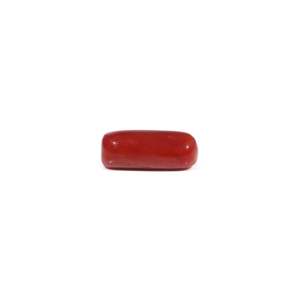 Natural Red Coral Oval Cabochon Loose Gemstone 3.85 Carat Certified Wholesale - Product Image 3