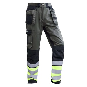 Tactical Reflective Safety Pants High Waist <b>Waterproof</b> Breathable Quick-Dry Casual <b>Work</b>-wear Pants for Adults - Product Image 3