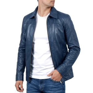 Veste en cuir professionnelle pour homme, coupe ajustée, en véritable peau de mouton, style formel et luxueux, vêtement d'extérieur haut de gamme - Product Image 4