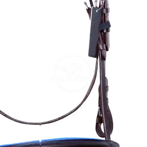 Bridon d'équitation en cuir artisanal de style anglais avec sangles réglables pour un contrôle sécurisé, taille 2x3x2m pour l'équitation - Product Image 4