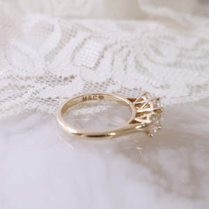 IGI/GIA Lab Grown Cut Diamond Vintage 14K Anillo de boda/compromiso amarillo Unisex Oro blanco fino para fiesta de aniversario-Worthy - Product Image 4