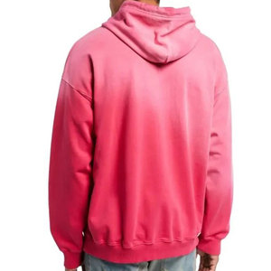Sweat à capuche décontracté en molleton 100 % coton pour homme, sur mesure, teinture unie, qualité supérieure, collection hiver 2026, offre spéciale - Product Image 2