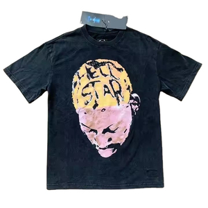Men's <b>Black</b> Short Sleeve T-<b>Shirt</b> O-Neck Regular Fit Casual Blank Design <b>Silk</b> Screen Printed Breathable Quick Dry 100% Cotton - Product Image 3