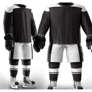 Men's Ice Hockey Uniform Full Sleeve Jersey With Custom Logo Sublimated Print Moisture Wicking Polyester Winter Apparel - Product Image 6