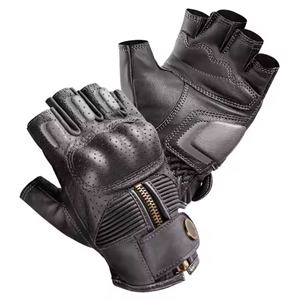 Fabricación directa de fábrica Guantes de moto personalizables Calidad profesional Totalmente diseñado para deportes al aire libre de cuero de cabra - Product Image 6