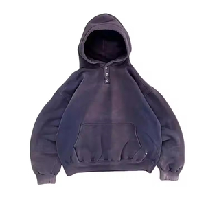 Sweat-shirt à capuche en molleton de coton de haute qualité, épais, personnalisable, fabrication OEM - Product Image 1