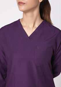 Tenues d'hôpital unisexes personnalisées avec tissu Spandex, combinaison à manches courtes pour médecins et infirmières - Product Image 2