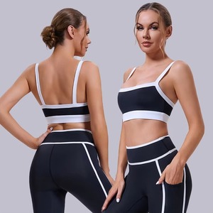 OEM Women Gym Fitness Striped Breathable 2 Piece Sets High Waist Butt Lifting Bottoms Sports Active Yoga - Product Image 1