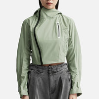 Veste softshell tricotée imperméable pour femme, idéale pour la course en extérieur, coupe-vent, respirante et légère, fabriquée au Pakistan
