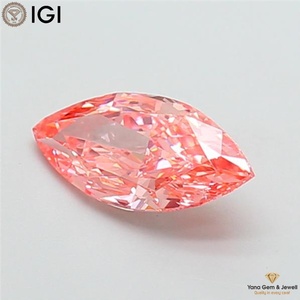 เพชรทรงมาร์คีส์ 2.50 กะรัต พร้อมใบรับรอง IGI เพชร CVD ที่เพาะเลี้ยงในห้องปฏิบัติการ ความสะอาดระดับ VS2 สีชมพูสดใส สำหรับแหวนสไตล์หรูหราสง่างาม - Product Image 6