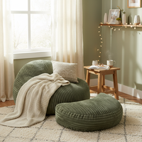 Europäischer Stil Weißes Nordisches Komprimiertes Sofa, Knochenloses Couch-Modell, Großes Kanal-Sherpa-Gewebe, Weicher Komfortabler Loungesessel, Großhandel