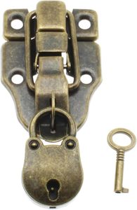 Mini cadenas vintage OEM en gros avec clé, style antique, petit cadenas décoratif de sécurité, finition bronze pour boîte à bijoux et armoire - Product Image 3