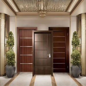 Puerta de Madera Sólida con Marco de Hierro Fundido, Ecológica y Certificada para Casas, Villas, Restaurantes y Hoteles - Product Image 4