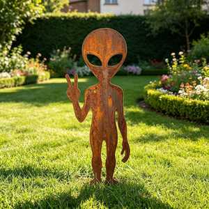 Black <b>Metal</b> Dog Silhouette <b>Garden</b> Stake Artificial Animal Lawn Decoration Powder Coated Weather Resistant Outdoor <b>Ornament</b> - Product Image 5